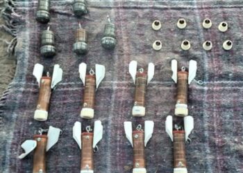 Asegura GN morteros artesanales lanzados desde drones en Zacatecas