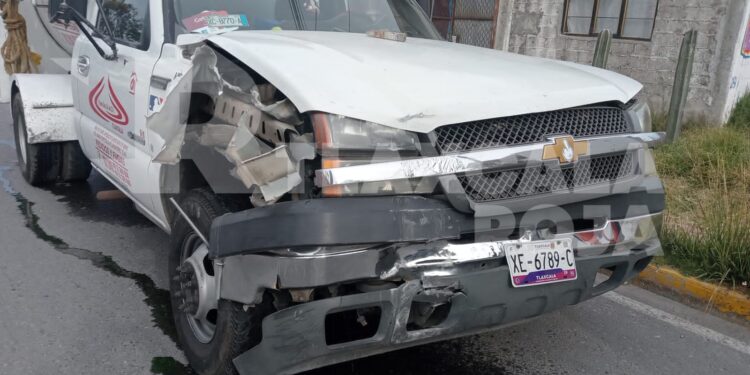 Choca pipa de gas contra poste en Teolocholco