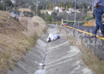 Atropellado fallece masculino en el libramiento Huamantla-Apizaco frente a Ciudad Judicial