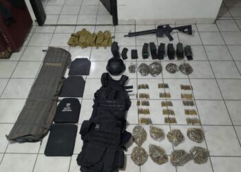 Asegura GN vehículos con armamento en Sonora