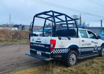 ACORDONA POLICÍA DE HUAMANTLA ZONA DONDE FUE ENCONTRADO EL CUERPO DE UNA PERSONA SIN VIDA