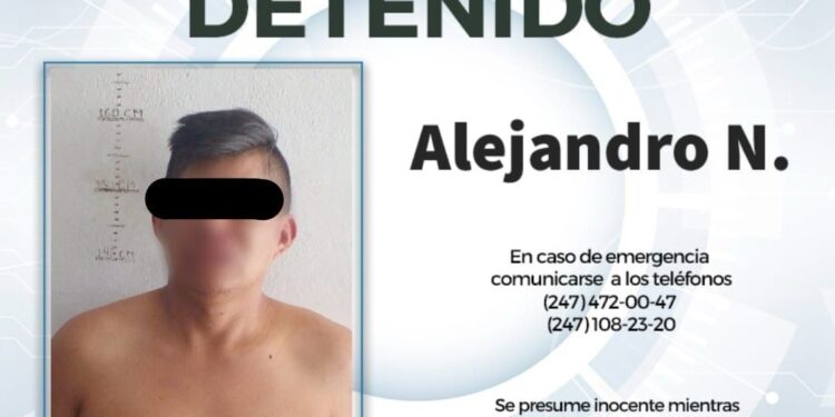 ARRESTA POLICÍA DE HUAMANTLA A PRESUNTO LADRÓN EN EL MERCADO MUNICIPAL