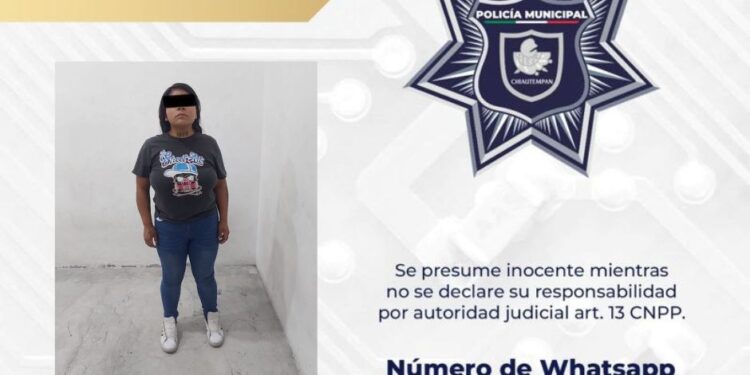 Detiene Policía de Chiautempan a femenina por intento de robo