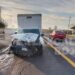 Tráiler choca contra camioneta en Sanctórum