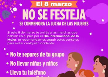 Ayuntamiento de Tlaxcala emite recomendaciones por marcha del 8M