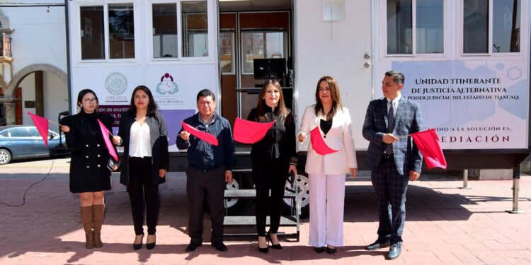 Promueve Poder Judicial, Justicia Alternativa en Contla: instalan el CEJAMÓVIL