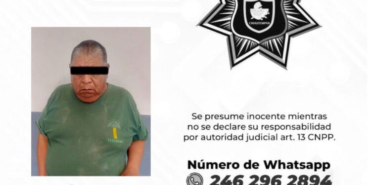Detiene Policía de Chiautempan a sujeto por presunto acoso sexual