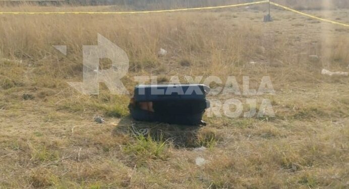 ¡Se desata el terror en Tlaxcala! Enmaletado hallan el cuerpo a una persona en lote baldío de San Pablo del Monte