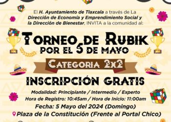 Realizarán torneo de Rubik en Tlaxcala