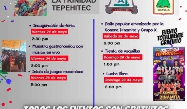 Invita Ayuntamiento de Tlaxcala a celebrar fiesta patronal de Tepehitec