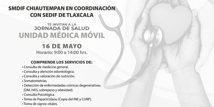 SMDIF DE CHIAUTEMPAN INVITA A LA JORNADA DE SALUD EN XOCHITEOTLA