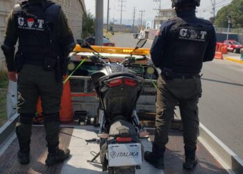 Recupera GOT de la Policía de Chiautempan motocicleta con reporte de robo