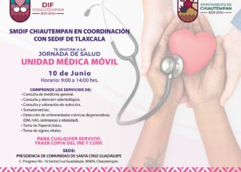 LA UNIDAD MÉDICA MÓVIL LLEGA A SANTA CRUZ GUADALUPE EN CHIAUTEMPAN