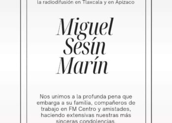 Lamenta Ayuntamiento de Tlaxcala, fallecimiento de Don Miguel Sesín Marín