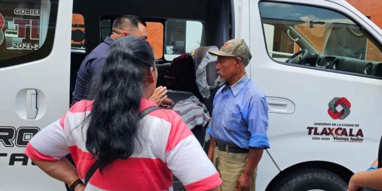 Coadyuva policía de Tlaxcala Capital a localización de persona extraviada