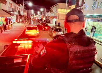 Implementa Policía de Chiautempan Operativo de Cierre Comercial 2024