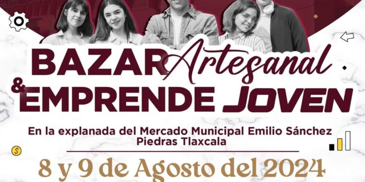 El Ayuntamiento de Tlaxcala invita al público al «Bazar Artesanal y Emprende joven»