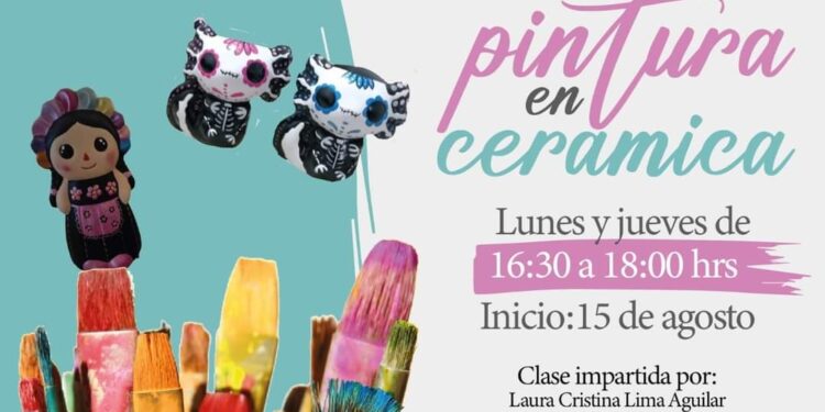 Ayuntamiento de Tlaxcala invita a participar en clases de pintura en cerámica
