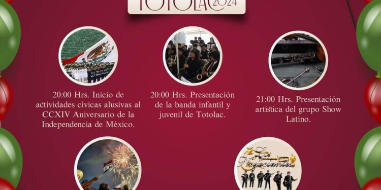 Anuncian cartelera oficial de las fiestas patrias en Totolac