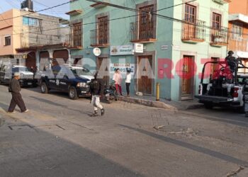 Reportan posible atraco de Banco del Bienestar en Calpulalpan