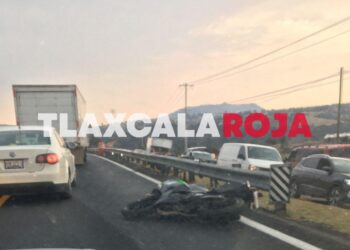 Atropellado fallece motociclista en la México-Veracruz, zona Sanctórum