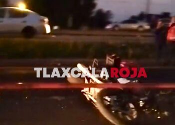 Pierde la vida motociclista en libramiento Apizaco-Huamantla