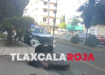 Fallece masculino en pleno Centro de Apizaco