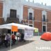 Trabajadores y extrabajadores del Instituto Tecnológico de #Tlaxco inician huelga de hambre frente a Palacio de Gobierno ⚠️