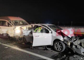 Accidente múltiple en el Libramiento Tlaxcala-Chiautempan