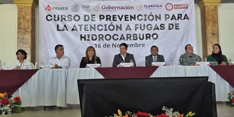 PANOTLA FUE SEDE DEL CURSO ESTATAL DE PREVENCIÓN Y ATENCIÓN A FUGAS DE HIDROCARBURO