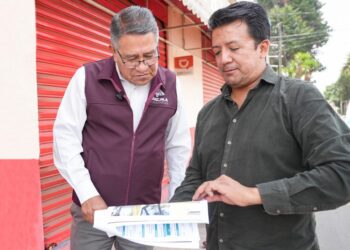 SUPERVISA PRESIDENTE MUNICIPAL DE TLAXCALA TRABAJOS DE DESAZOLVE PREVENTIVO EN BULEVAR GASODUCTO