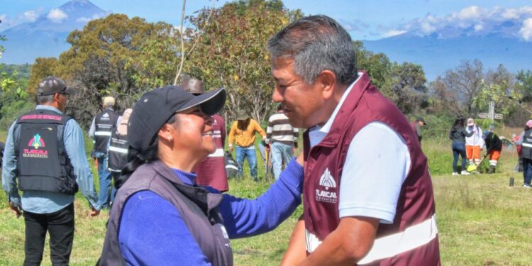 CONTINÚA AYUNTAMIENTO DE TLAXCALA LAS MACROFAENAS CON JORNADA DE REFORESTACIÓN EN CUAUHTELULPAN*