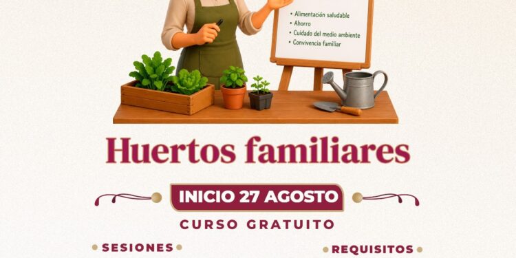 AYUNTAMIENTO DE TLAXCALA INVITA A APROVECHAR LOS ÚLTIMOS LUGARES PARA EL CURSO GRATUITO SOBRE HUERTOS FAMILIARES